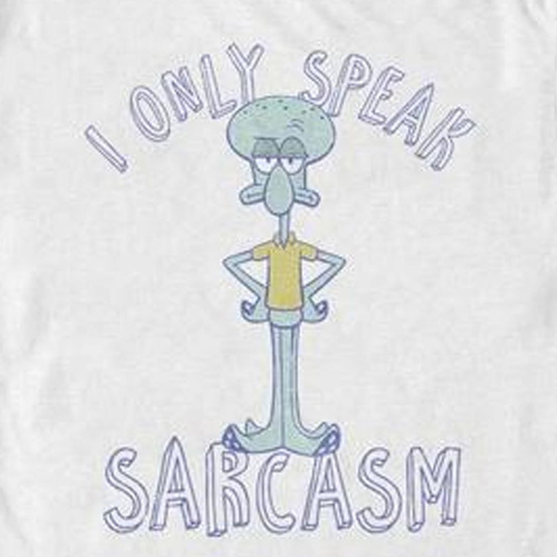 Squidward I Only Speak Sarcasm Short Sleeve T-Shirt - SpongeBob SquarePants Official Shop
