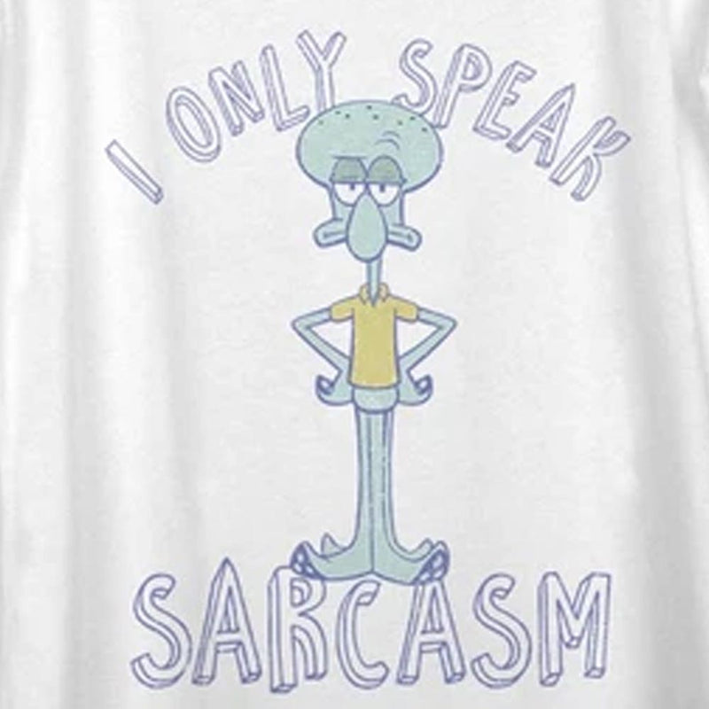 Squidward Sarcasm Only Women's Scoop Neck T-Shirt - SpongeBob SquarePants Official Shop
